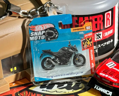 The Pocket Garage: 1:64 Scale Blister Pack Key Tag Keychain for Honda CB400F