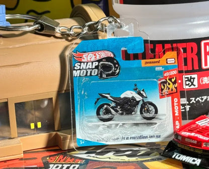 The Pocket Garage: 1:64 Scale Blister Pack Key Tag Keychain for Honda CB400F