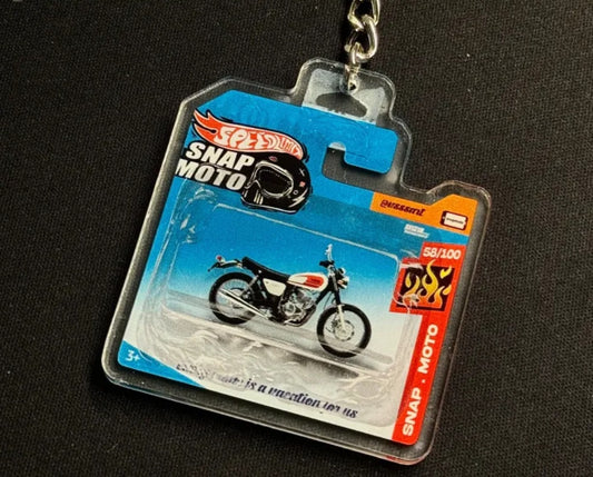 The Pocket Garage: 1:64 Scale Blister Pack Key Tag Keychain for Honda CB400SS