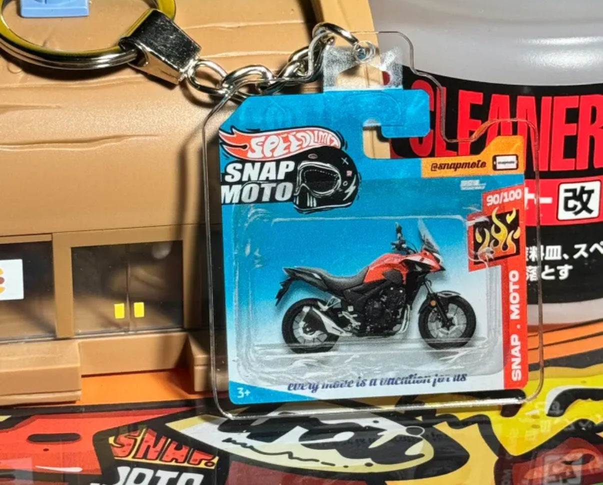 The Pocket Garage: 1:64 Scale Blister Pack Key Tag Keychain for Honda CB400X