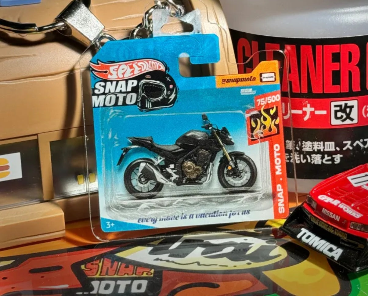 The Pocket Garage: 1:64 Scale Blister Pack Key Tag Keychain for Honda CB500F