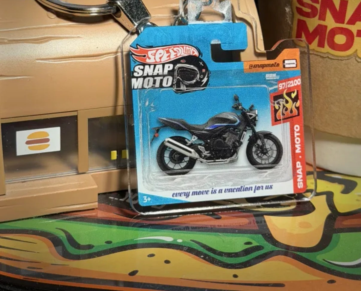The Pocket Garage: 1:64 Scale Blister Pack Key Tag Keychain for Honda CB500SF