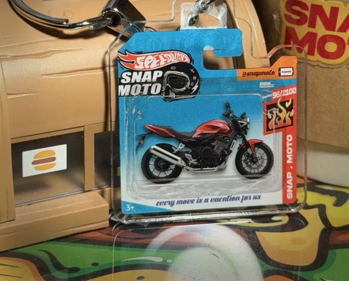 The Pocket Garage: 1:64 Scale Blister Pack Key Tag Keychain for Honda CB500SF