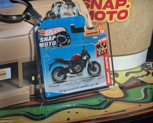 The Pocket Garage: 1:64 Scale Blister Pack Key Tag Keychain for Honda CB650R