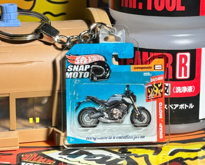 The Pocket Garage: 1:64 Scale Blister Pack Key Tag Keychain for Honda CB650R