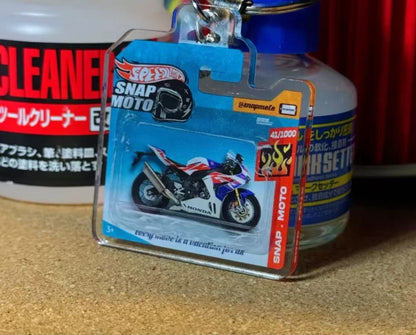 The Pocket Garage: 1:64 Scale Blister Pack Key Tag Keychain for Honda CBR1000RRR