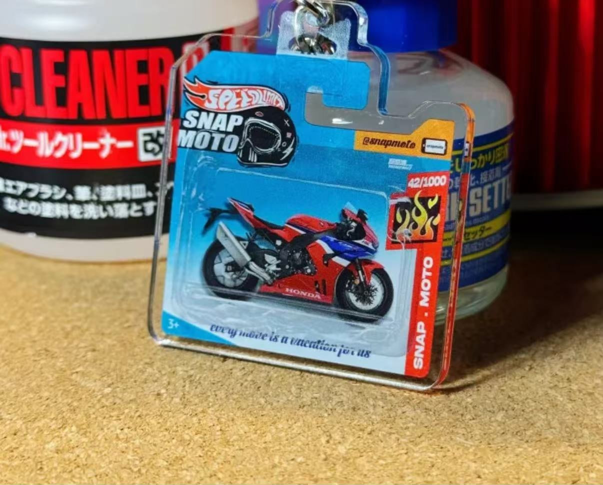 The Pocket Garage: 1:64 Scale Blister Pack Key Tag Keychain for Honda CBR1000RRR