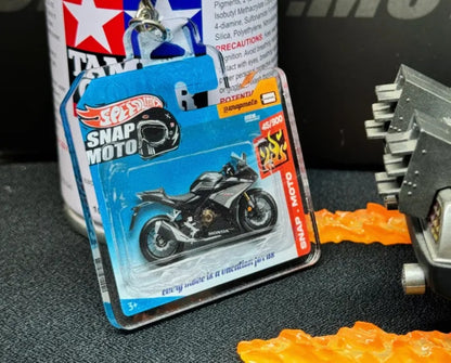 The Pocket Garage: 1:64 Scale Blister Pack Key Tag Keychain for Honda CBR500R