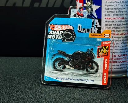 The Pocket Garage: 1:64 Scale Blister Pack Key Tag Keychain for Honda CBR650R