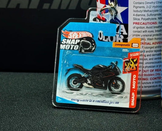 The Pocket Garage: 1:64 Scale Blister Pack Key Tag Keychain for Honda CBR650R