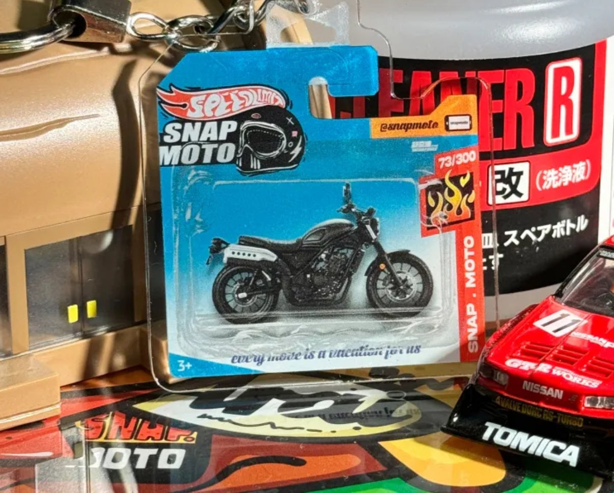 The Pocket Garage: 1:64 Scale Blister Pack Key Tag Keychain for Honda CL300