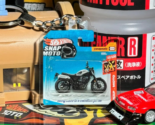 The Pocket Garage: 1:64 Scale Blister Pack Key Tag Keychain for Honda CL300