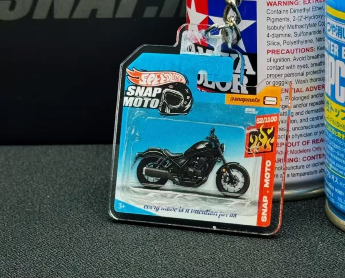 The Pocket Garage: 1:64 Scale Blister Pack Key Tag Keychain for Honda CM1100