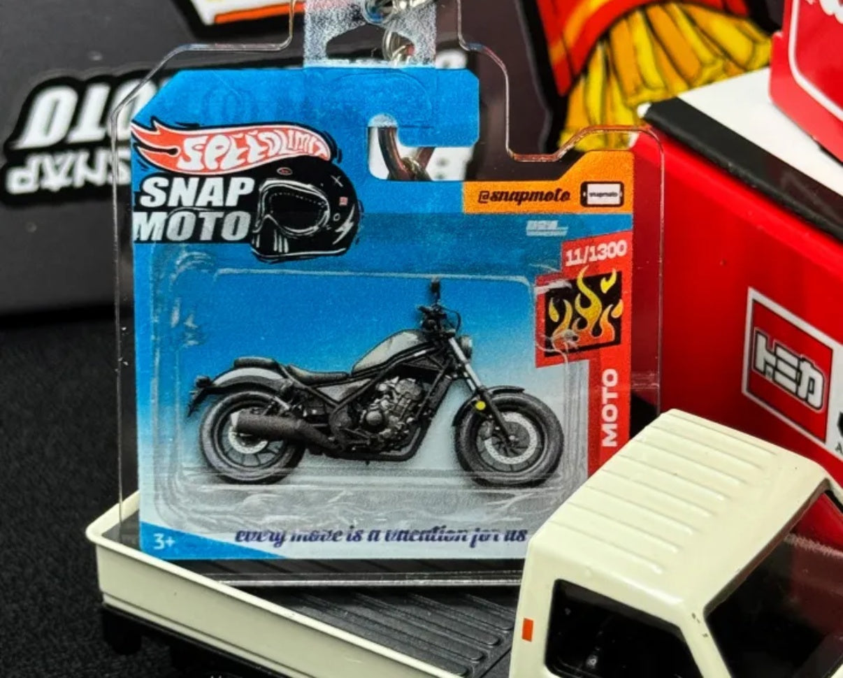 The Pocket Garage: 1:64 Scale Blister Pack Key Tag Keychain for Honda CM300