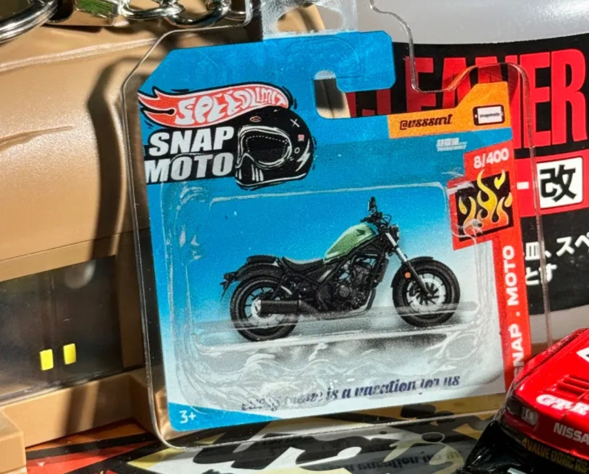 The Pocket Garage: 1:64 Scale Blister Pack Key Tag Keychain for Honda CM300