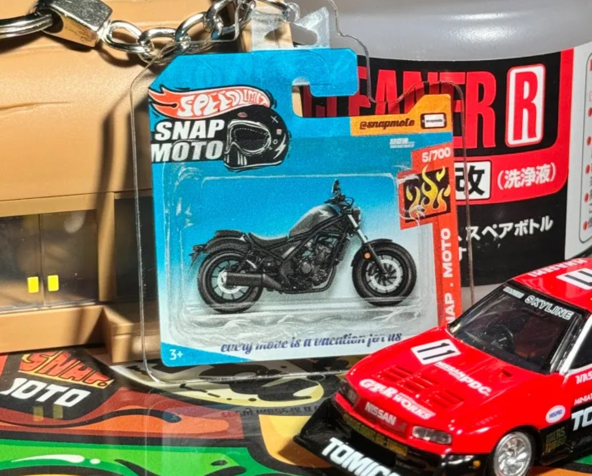 The Pocket Garage: 1:64 Scale Blister Pack Key Tag Keychain for Honda CM300