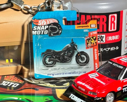 The Pocket Garage: 1:64 Scale Blister Pack Key Tag Keychain for Honda CM300