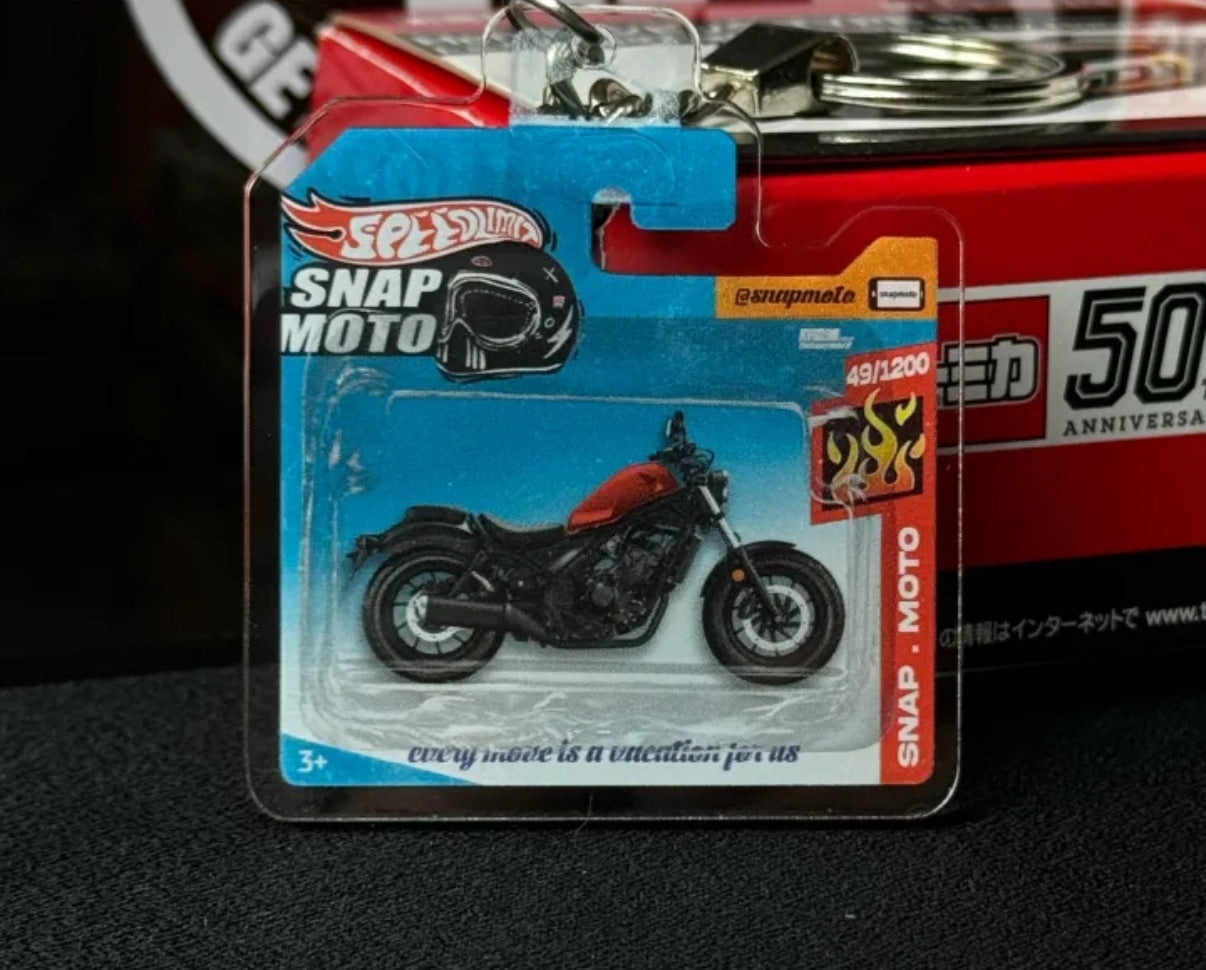 The Pocket Garage: 1:64 Scale Blister Pack Key Tag Keychain for Honda CM300