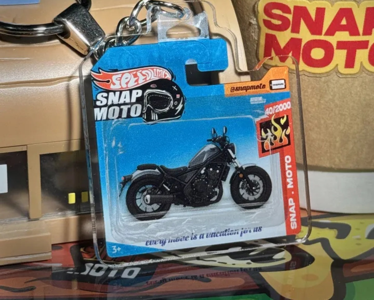 The Pocket Garage: 1:64 Scale Blister Pack Key Tag Keychain for Honda CM500