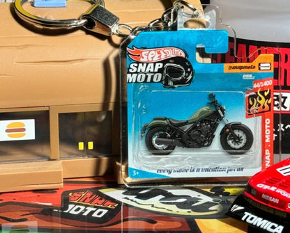 The Pocket Garage: 1:64 Scale Blister Pack Key Tag Keychain for Honda CM500