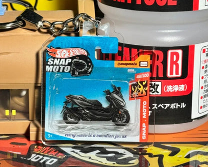 The Pocket Garage: 1:64 Scale Blister Pack Key Tag Keychain for Honda Forza350