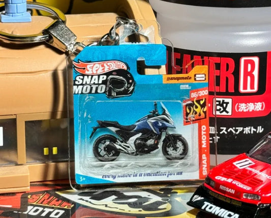 The Pocket Garage: 1:64 Scale Blister Pack Key Tag Keychain for Honda NC750X
