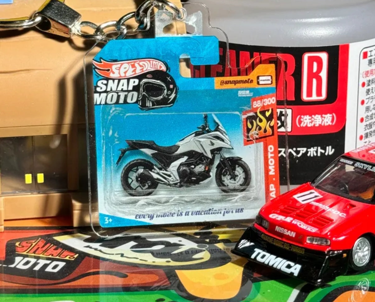 The Pocket Garage: 1:64 Scale Blister Pack Key Tag Keychain for Honda NC750X
