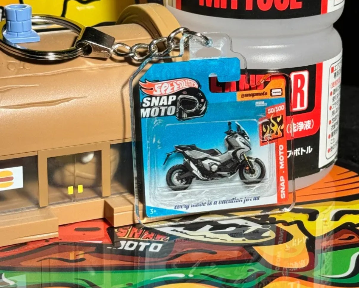 The Pocket Garage: 1:64 Scale Blister Pack Key Tag Keychain for Honda XADV