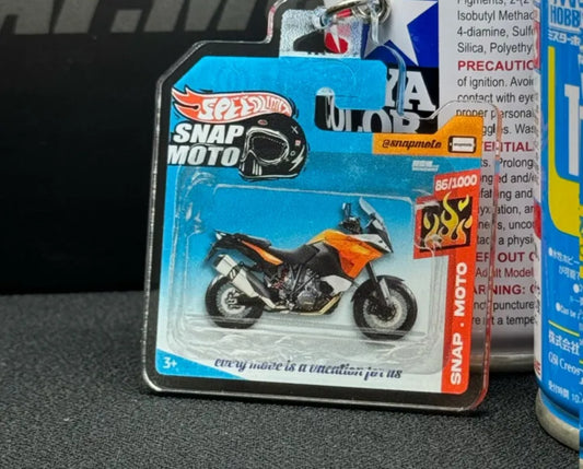 The Pocket Garage: 1:64 Scale Blister Pack Key Tag Keychain for KTM 1190ADV