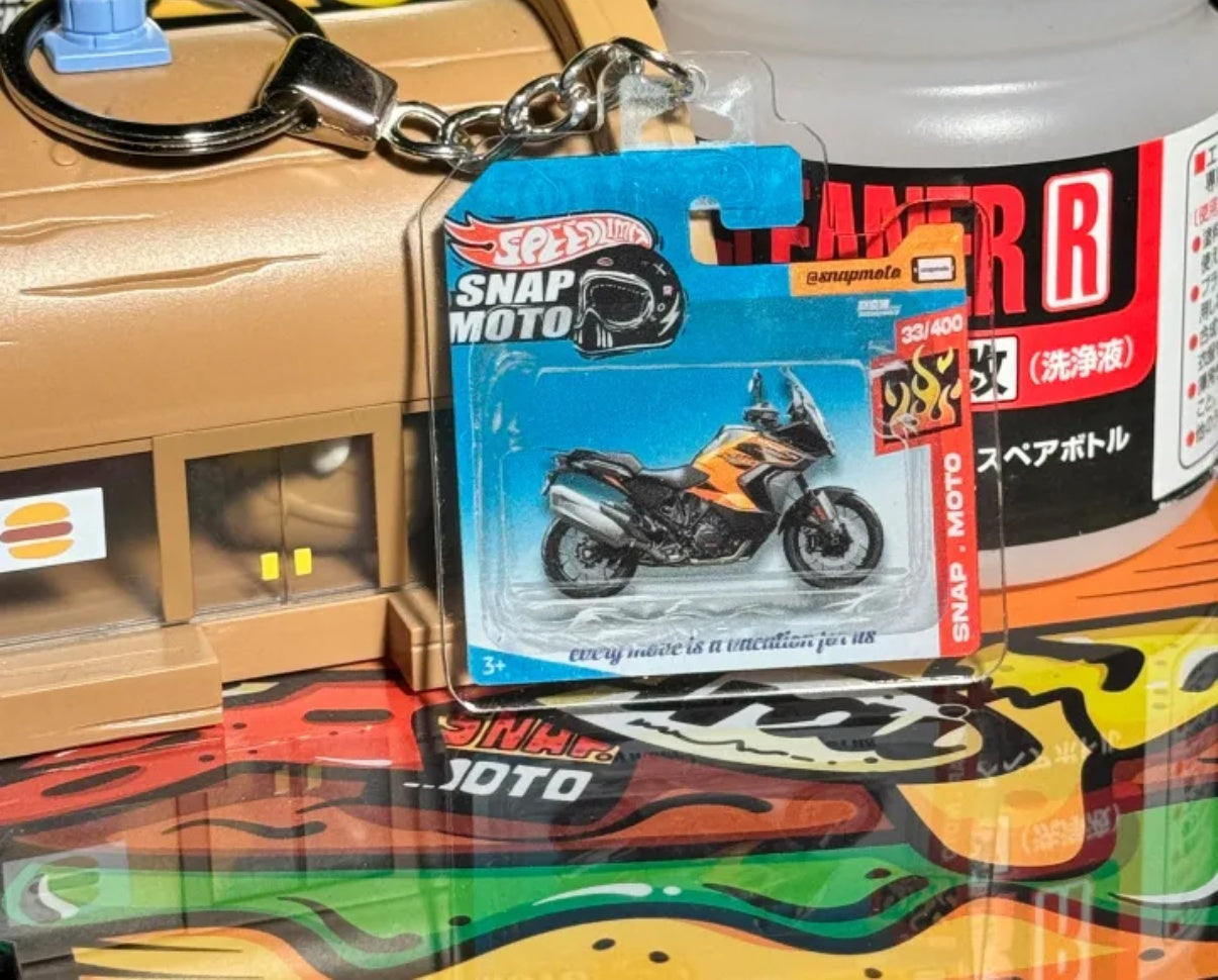 The Pocket Garage: 1:64 Scale Blister Pack Key Tag Keychain for KTM 1290SUPERADV