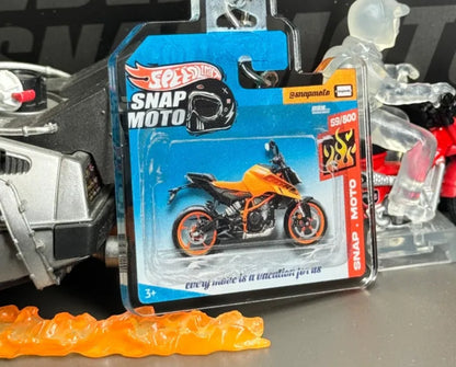 The Pocket Garage: 1:64 Scale Blister Pack Key Tag Keychain for KTM 390DUKE
