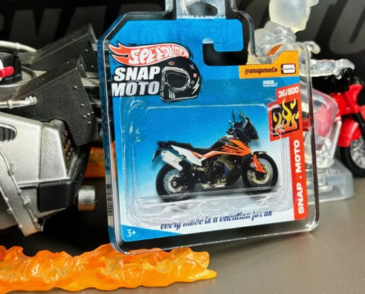 The Pocket Garage: 1:64 Scale Blister Pack Key Tag Keychain for KTM 790ADV