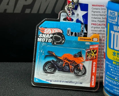 The Pocket Garage: 1:64 Scale Blister Pack Key Tag Keychain for KTM RC390