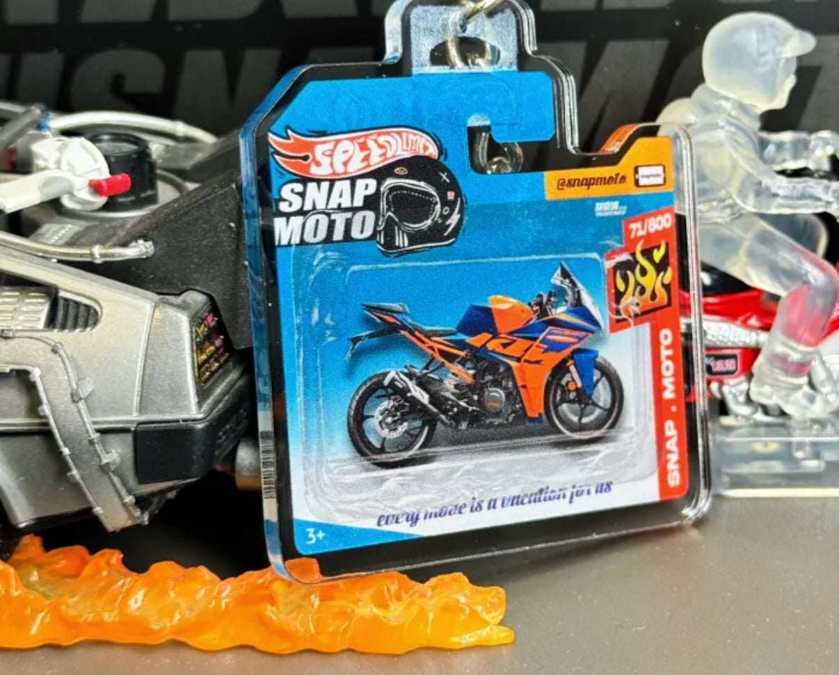 The Pocket Garage: 1:64 Scale Blister Pack Key Tag Keychain for KTM RC390