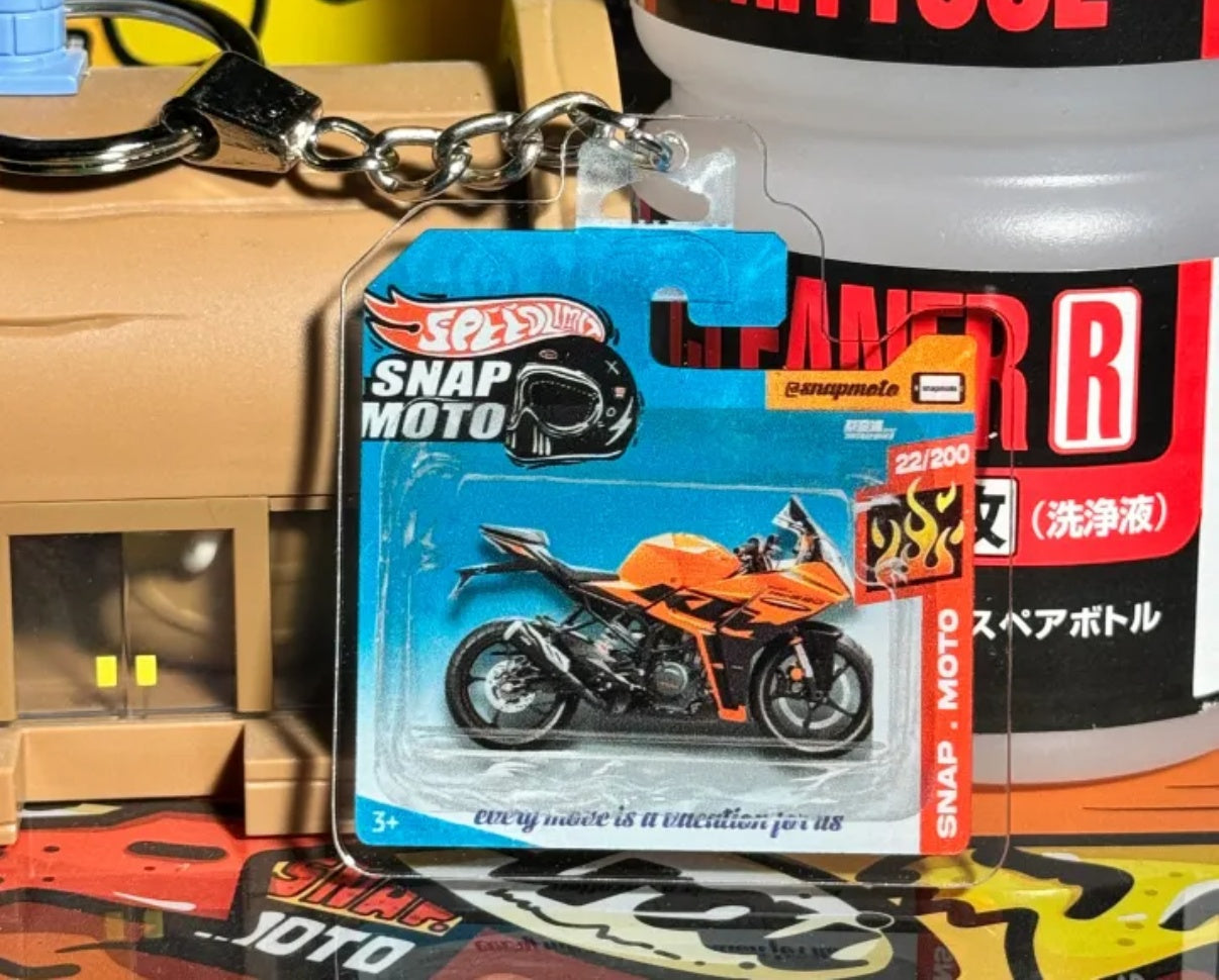 The Pocket Garage: 1:64 Scale Blister Pack Key Tag Keychain for KTM RC390