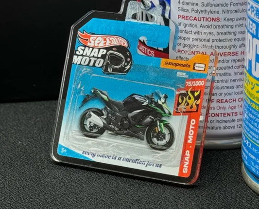 The Pocket Garage: 1:64 Scale Blister Pack Key Tag Keychain for Kawasaki NINJA1000SX