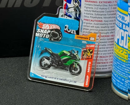 The Pocket Garage: 1:64 Scale Blister Pack Key Tag Keychain for Kawasaki NINJA1000SX