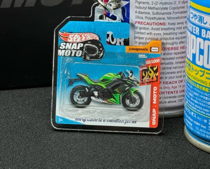 The Pocket Garage: 1:64 Scale Blister Pack Key Tag Keychain for Kawasaki NINJA650