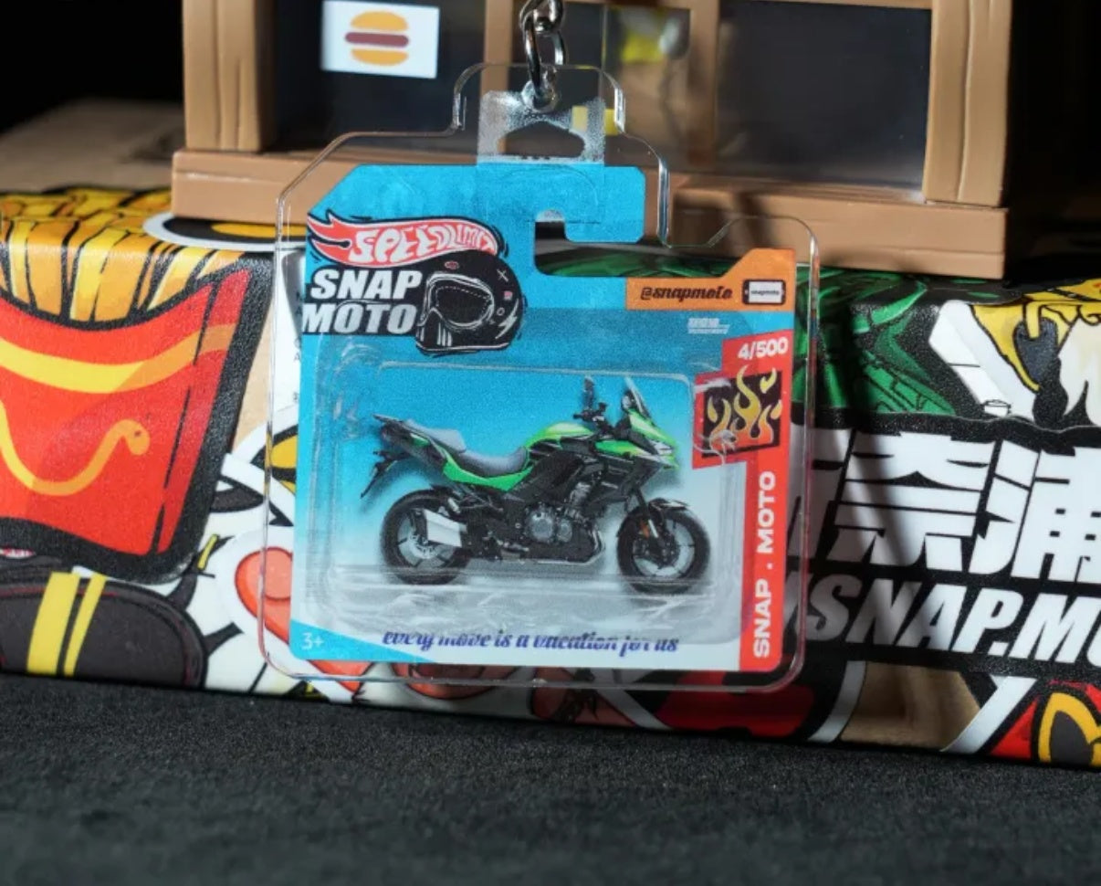 The Pocket Garage: 1:64 Scale Blister Pack Key Tag Keychain for Kawasaki Versys1000