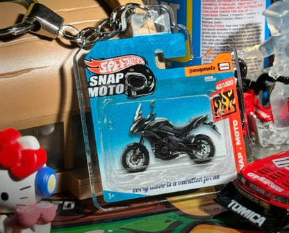 The Pocket Garage: 1:64 Scale Blister Pack Key Tag Keychain for Kawasaki Versys650