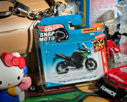 The Pocket Garage: 1:64 Scale Blister Pack Key Tag Keychain for Kawasaki Versys650