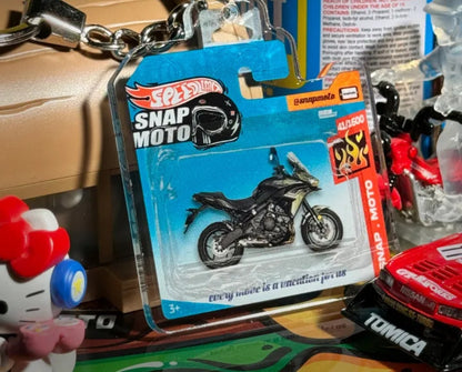 The Pocket Garage: 1:64 Scale Blister Pack Key Tag Keychain for Kawasaki Versys650