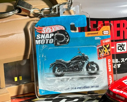 The Pocket Garage: 1:64 Scale Blister Pack Key Tag Keychain for Kawasaki Vulcan 650