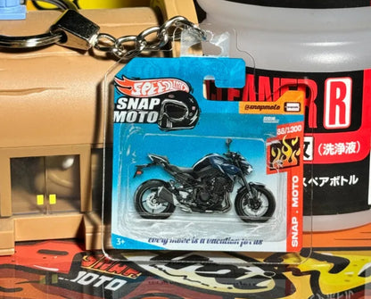 The Pocket Garage: 1:64 Scale Blister Pack Key Tag Keychain for Kawasaki Z900