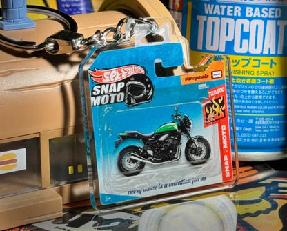 The Pocket Garage: 1:64 Scale Blister Pack Key Tag Keychain for Kawasaki Z900RS