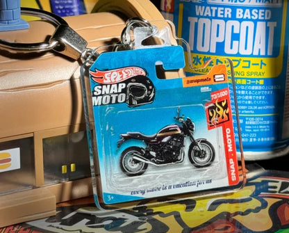The Pocket Garage: 1:64 Scale Blister Pack Key Tag Keychain for Kawasaki Z900RS