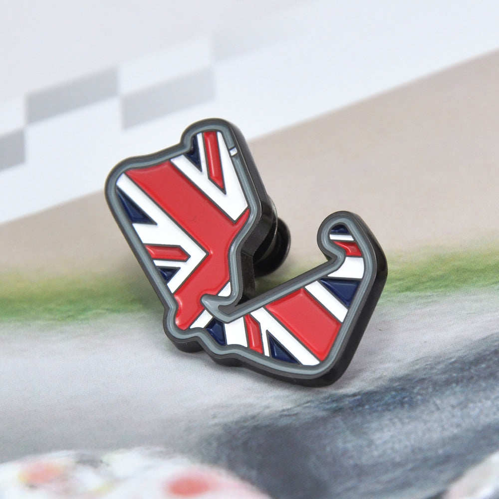 Silverstone Circuit Race Track Lapel Pin Badge
