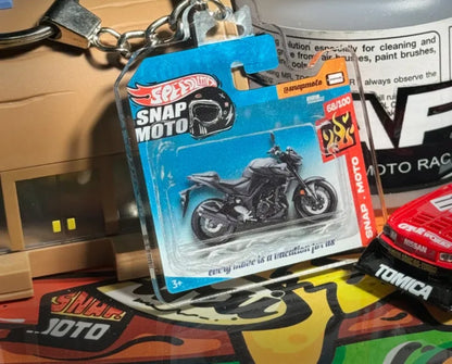 The Pocket Garage: 1:64 Scale Blister Pack Key Tag Keychain for Yamaha MT03