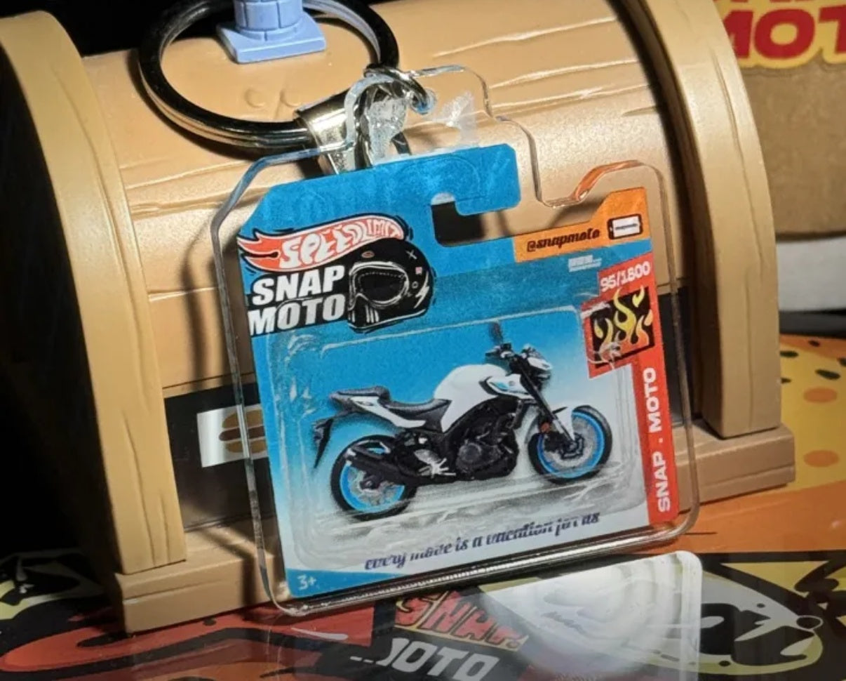 The Pocket Garage: 1:64 Scale Blister Pack Key Tag Keychain for Yamaha MT03