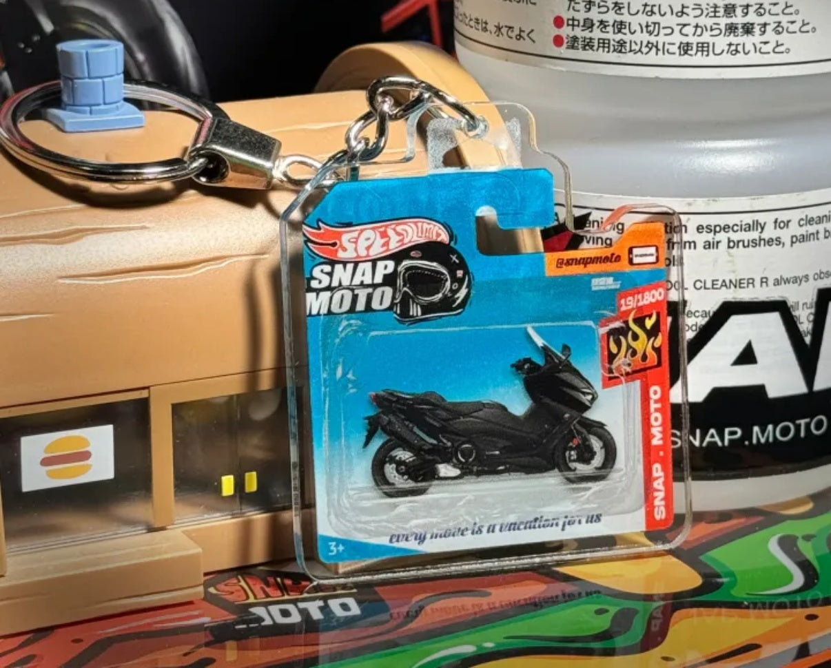 The Pocket Garage: 1:64 Scale Blister Pack Key Tag Keychain for Yamaha TMAX